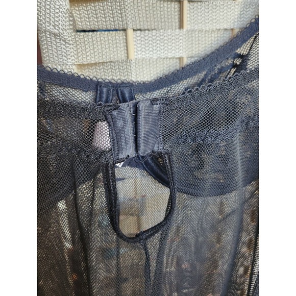 Victoria's Secret Babydoll Camisole Sheer Black Lace Underwire Bra‎ Size 36C - Picture 5 of 5